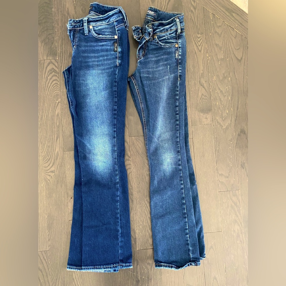 Womens Silver jeans style Suki slim 24x31 bootcut jeans